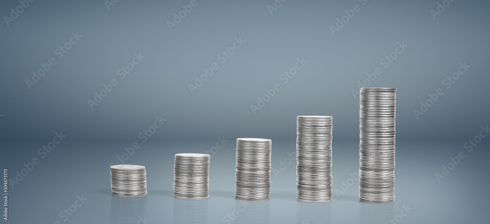 Stock market forex trading graph candlestick chart suitable for financial investment concept