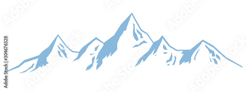 Mountains vector illustration