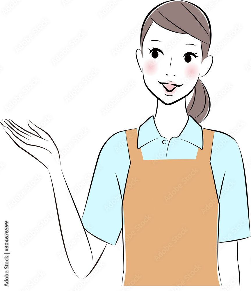 案内するヘルパーさん