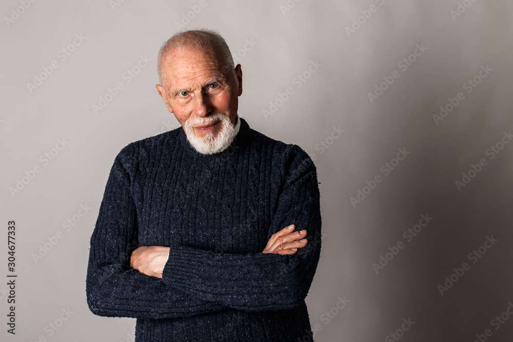 Fototapeta premium Old man looking at the camera.