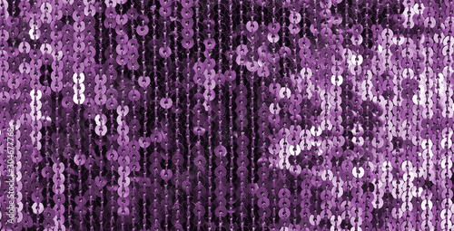 Blue shiny fabric with sequ...