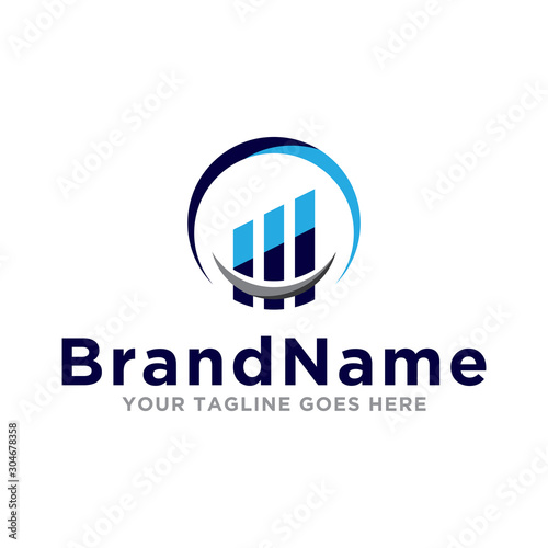 Finance logo icon vector. Financial concept logo design illustration.