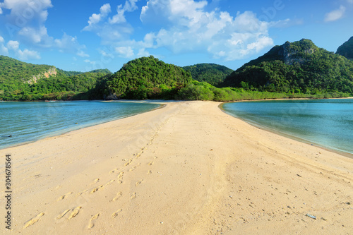 Deserted tropical beach