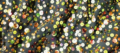 Multicolored glitter fabric...