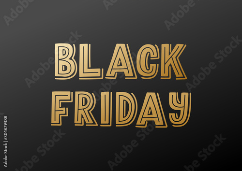 Black friday hand drawn lettering