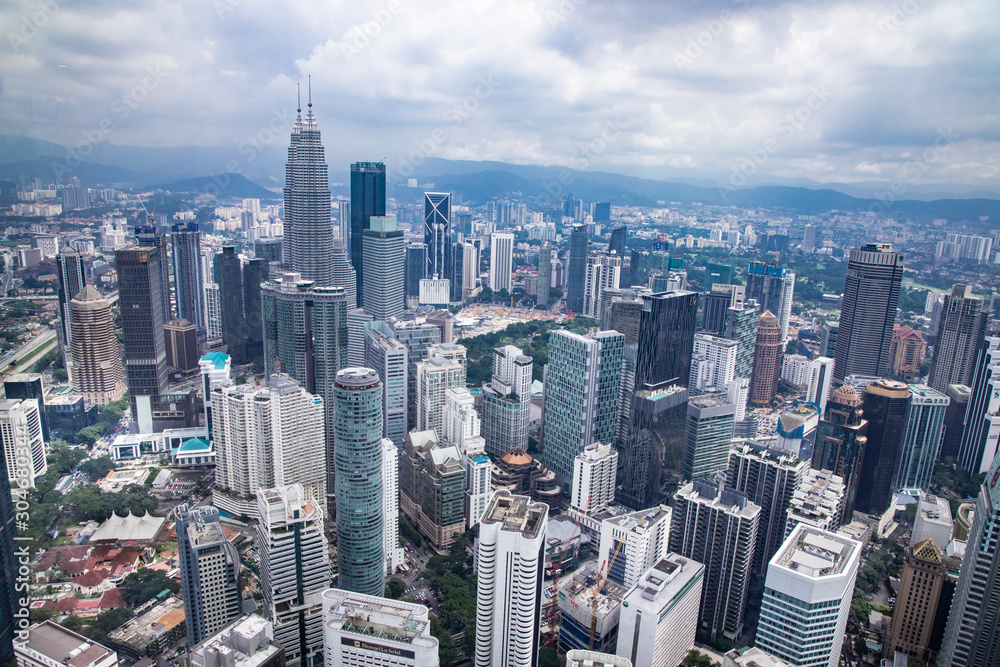 Φωτογραφία Cityscape of Kuala Lumpur Malaysia with towers and high rise buildings