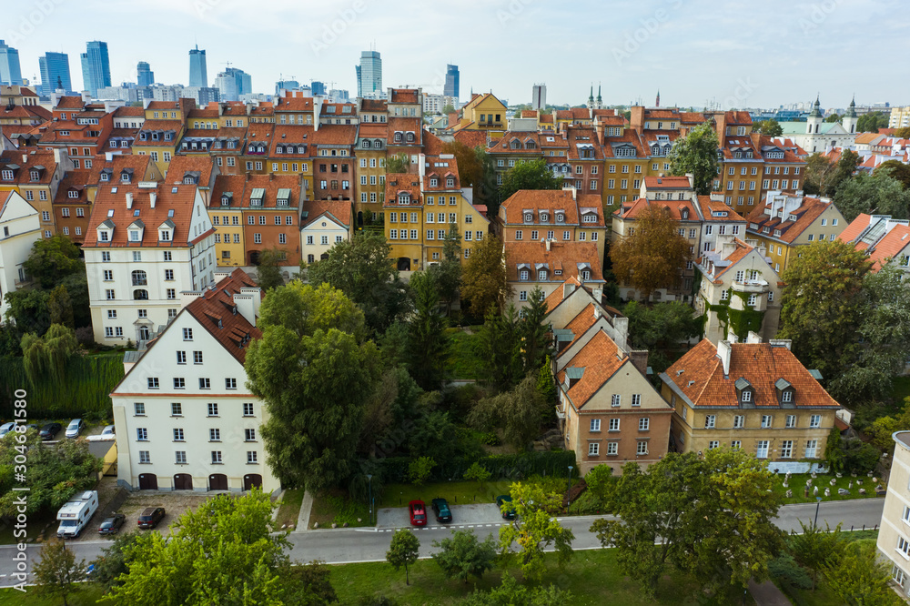Beautiful cityscape of the old town in Warsaw, Poland. Beautiful cityscape of the old town in Warsaw, Poland.