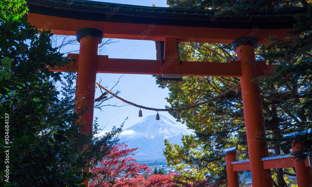 鳥居と富士山1