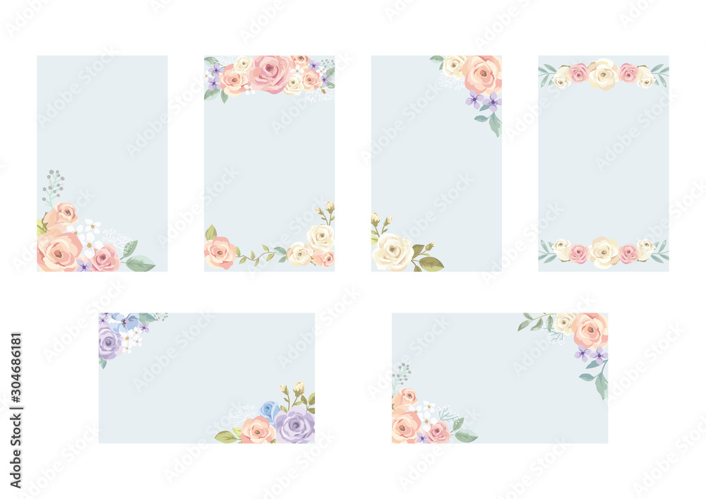 バラののカードデザイン