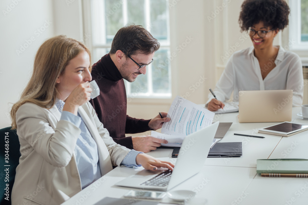 Fototapeta premium Business People Working