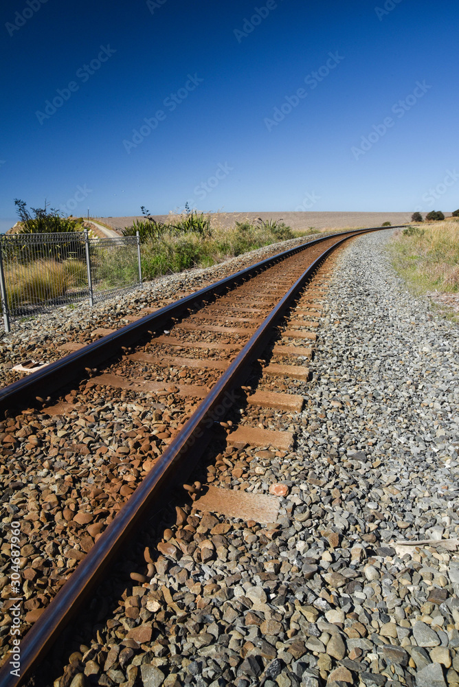 railway track going away