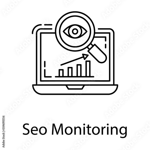Seo Monitoring Vector  © Vectors Point