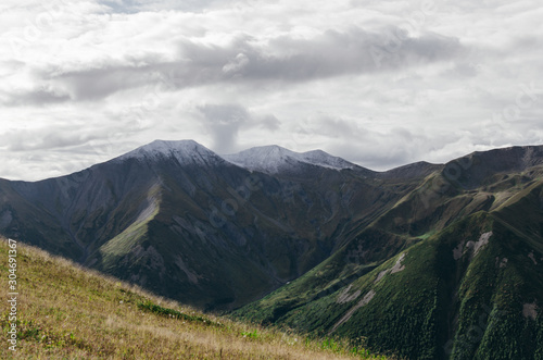 Svaneti range and latpari pass, Ushguli, Svaneti region of Georgia