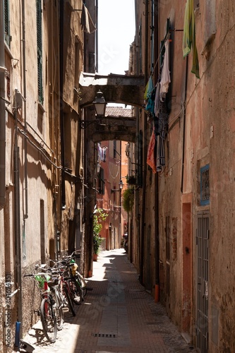 narrow street in old town of italy
