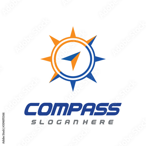 Free Download Navigation, Arrow, Compass Logo Vector - GFXLoad