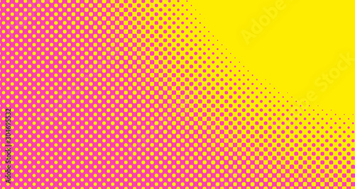 Pink halftone pop art background abstract vector comics style blank layout template with clouds beams and isolated dots pattern. For sale banner for your designe 1960s. with copy space eps10