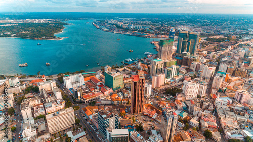 aerial view of the haven of peace, city of Dar es Salaam © STORYTELLER