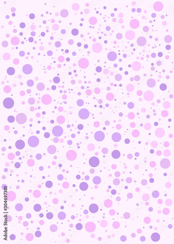 Bubble background with cute pink color