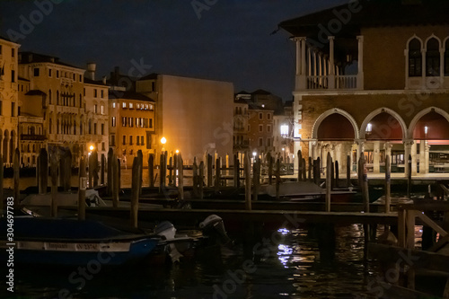 Night view from the canal at Venice, Italy 3 © Gnac49