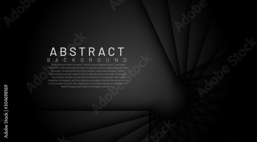 Luxurious dark background with texture overlay layer. Modern dark black background with dynamic shape and shadow . eps 10 vector