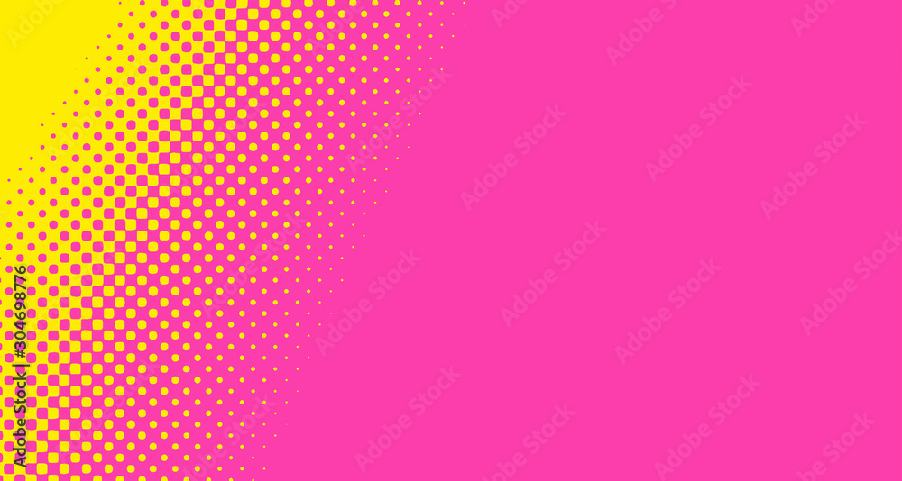 Pink halftone pop art background abstract vector comics style blank layout template with clouds beams and isolated dots pattern. For sale banner for your designe 1960s. with copy space eps10 Pink halftone pop art background abstract vector comics style blank layout template with clouds beams and isolated dots pattern. For sale banner for your designe 1960s. with copy space eps10
