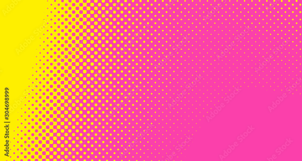 Pink halftone pop art background abstract vector comics style blank layout template with clouds beams and isolated dots pattern. For sale banner for your designe 1960s. with copy space eps10 Pink halftone pop art background abstract vector comics style blank layout template with clouds beams and isolated dots pattern. For sale banner for your designe 1960s. with copy space eps10
