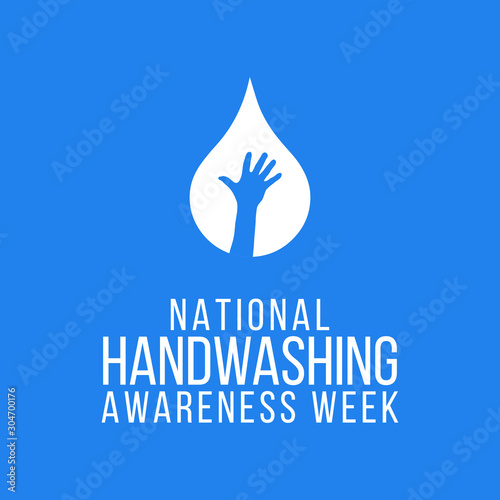 Vector illustration on the theme of National Handwashing awareness week in December.