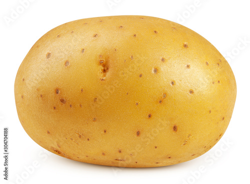 potato, isolated on white background, clipping path, full depth of field