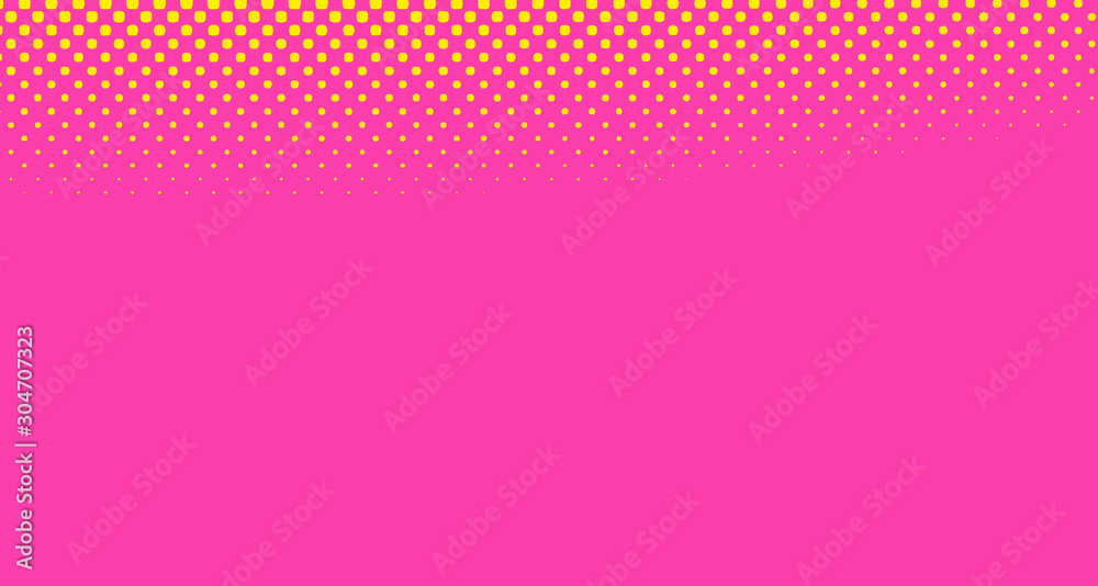 Pink halftone pop art background abstract vector comics style blank layout template with clouds beams and isolated dots pattern. For sale banner for your designe 1960s. with copy space eps10 Pink halftone pop art background abstract vector comics style blank layout template with clouds beams and isolated dots pattern. For sale banner for your designe 1960s. with copy space eps10