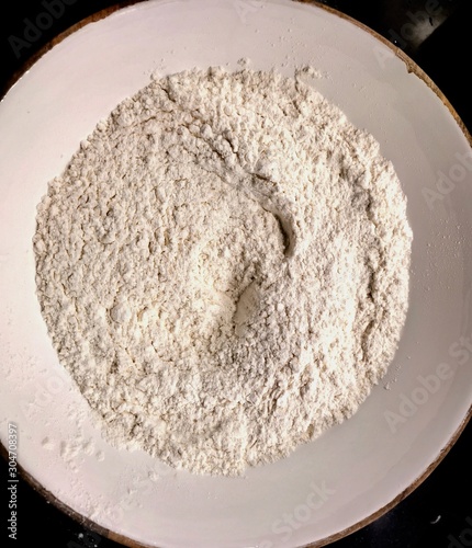 Flour in a bowl photo