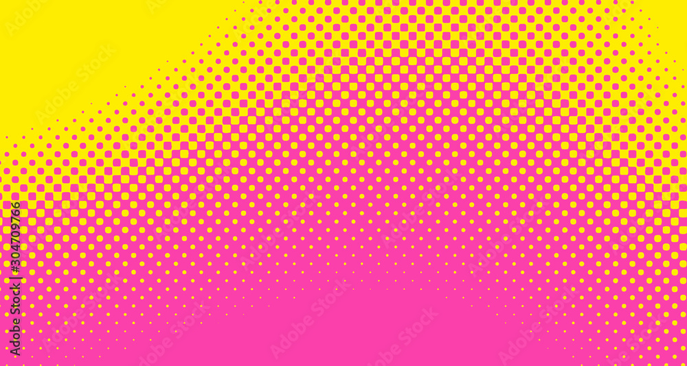 Pink halftone pop art background abstract vector comics style blank layout template with clouds beams and isolated dots pattern. For sale banner for your designe 1960s. with copy space eps10 Pink halftone pop art background abstract vector comics style blank layout template with clouds beams and isolated dots pattern. For sale banner for your designe 1960s. with copy space eps10