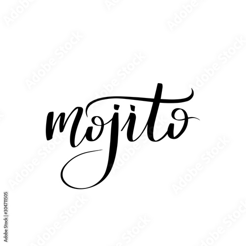  Vector calligraphy illustration isolated on white background.