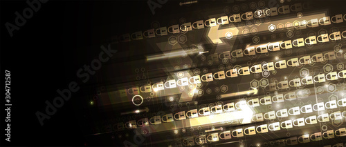 Cybersecurity and information or network protection. Future technology web services for business and internet project