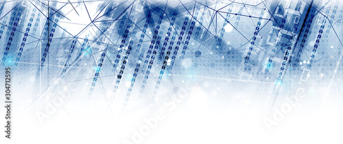 Cybersecurity and information or network protection. Future technology web services for business and internet project