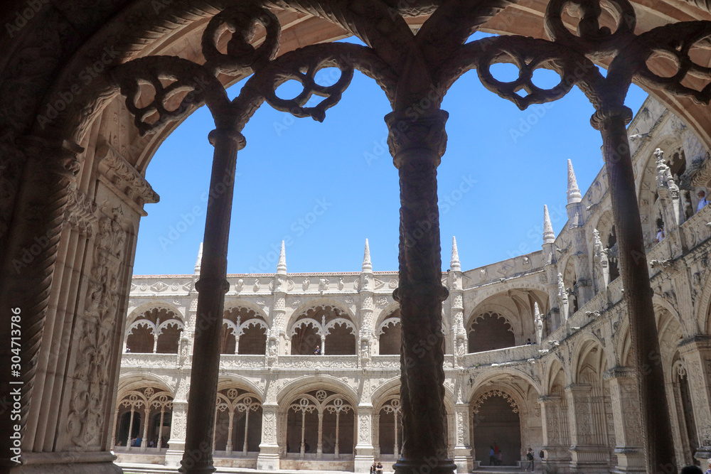 Inside the abbey
