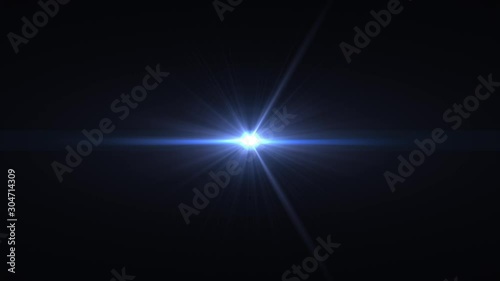 Optical Lens Flare Effect, Light Burst, Fading, Glowing Animation. Overlay Video.