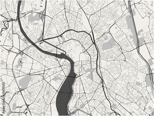 map of the city of Toulouse, France