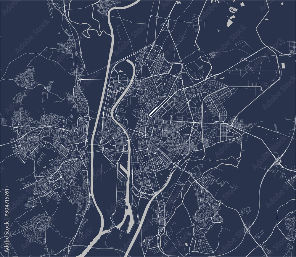 map of the city of Sevilla, Spain map of the city of Sevilla, Spain