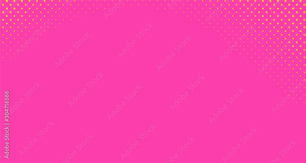 Pink halftone pop art background abstract vector comics style blank layout template with clouds beams and isolated dots pattern. For sale banner for your designe 1960s. with copy space eps10 Pink halftone pop art background abstract vector comics style blank layout template with clouds beams and isolated dots pattern. For sale banner for your designe 1960s. with copy space eps10