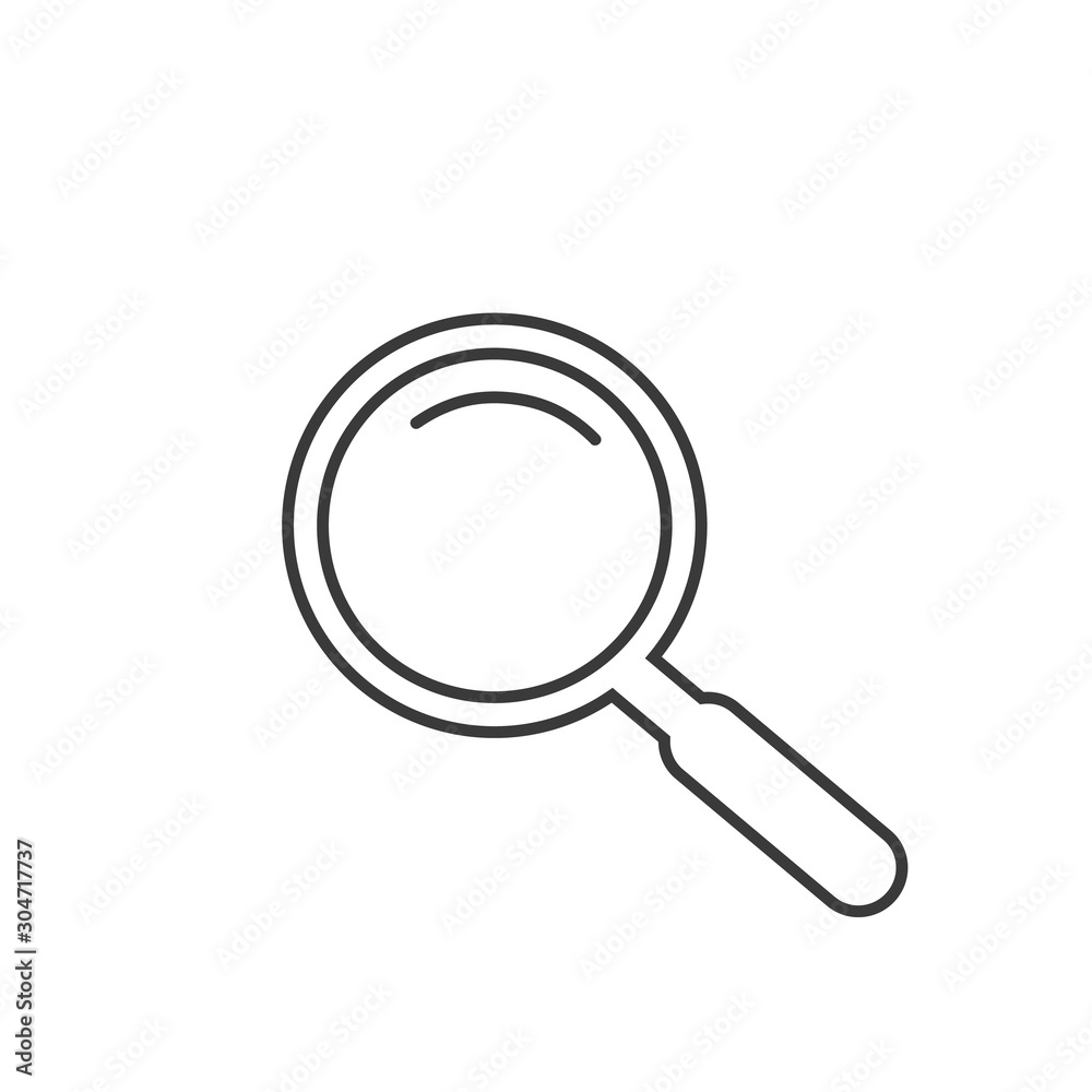 Search Magnifying glass line icon symbol. Vector Search Magnifying glass line icon symbol. Vector
