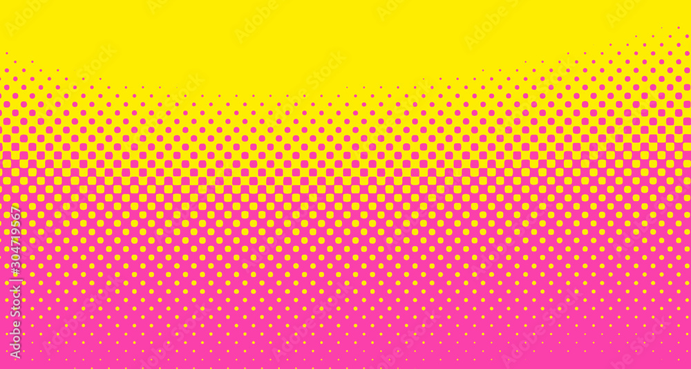 Pink halftone pop art background abstract vector comics style blank layout template with clouds beams and isolated dots pattern. For sale banner for your designe 1960s. with copy space eps10 Pink halftone pop art background abstract vector comics style blank layout template with clouds beams and isolated dots pattern. For sale banner for your designe 1960s. with copy space eps10