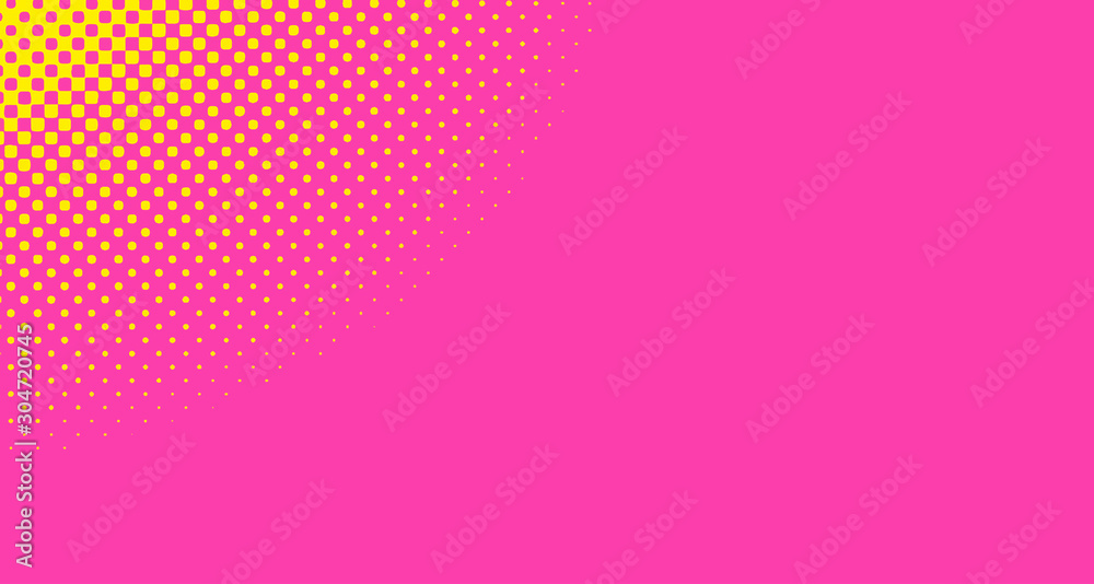 Pink halftone pop art background abstract vector comics style blank layout template with clouds beams and isolated dots pattern. For sale banner for your designe 1960s. with copy space eps10 Pink halftone pop art background abstract vector comics style blank layout template with clouds beams and isolated dots pattern. For sale banner for your designe 1960s. with copy space eps10