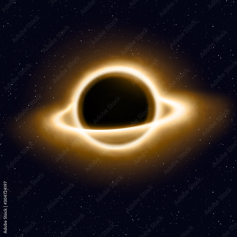 Fototapeta premium black hole in space
