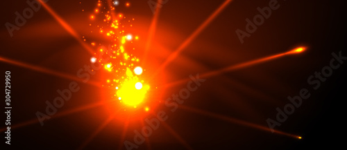 Colorful pyrotechnics show. Sky clouds. Black background. Festival celebration. Abstract fireworks dark sky night.