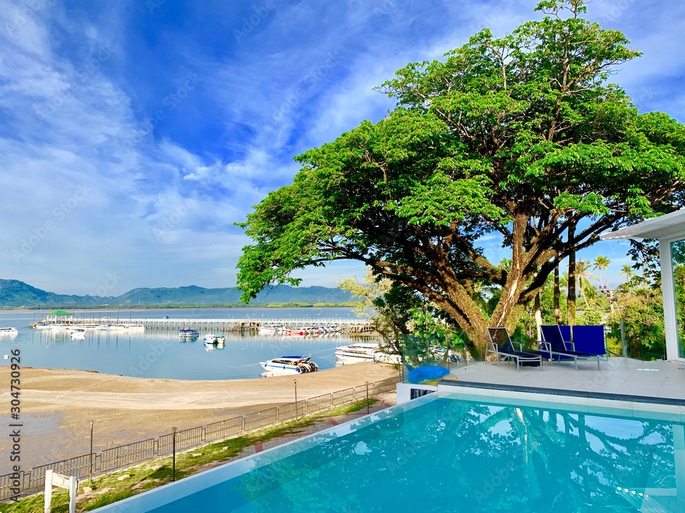 swimming pool in a resort phuket 