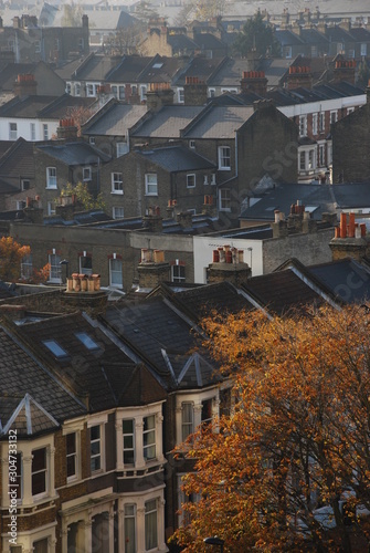 old houses in the city photo