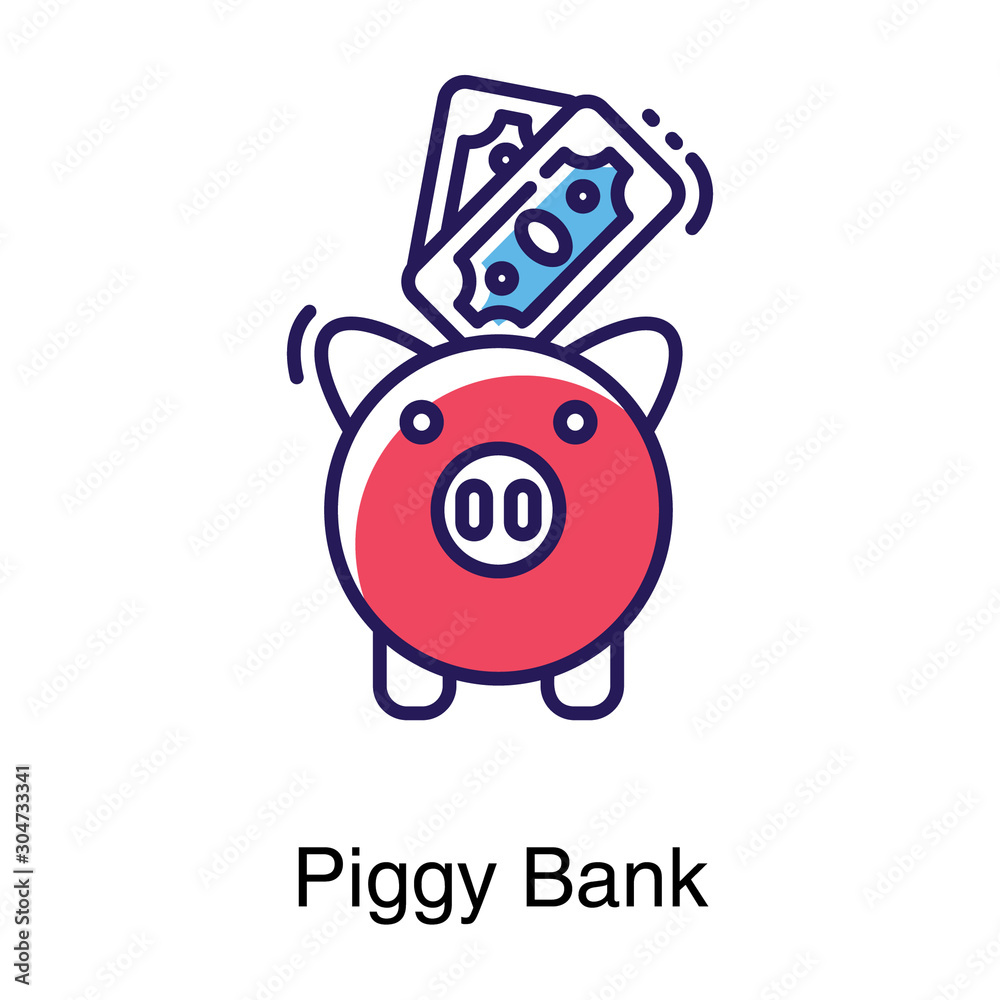 Piggy Bank Vector Piggy Bank Vector