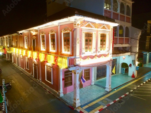 Bild auf Leinwand Shino Portuguese house in phuket town