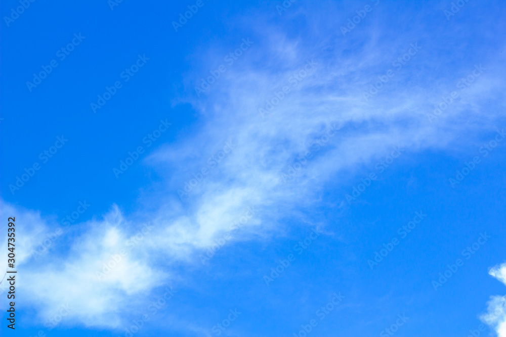 blue sky with white clouds