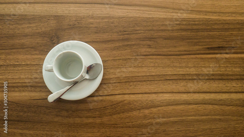 Xicara de Café e chá vazia